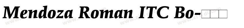 Mendoza Roman ITC Bo字体转换